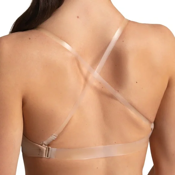 Capezio Seamless Clear Back Bra in Nude - Picture 5 of 11